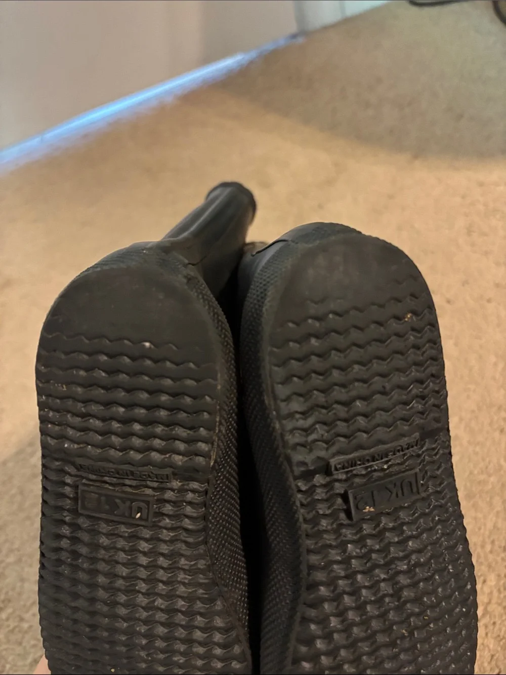 Hunter Kids Black Tall Rain Boots with Logo